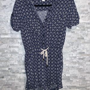 Forever 21 Patterned Romper with Cute Rope Belt S